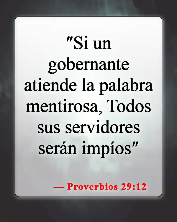 Versículos de la Biblia sobre el mal liderazgo (Proverbios 29:12)