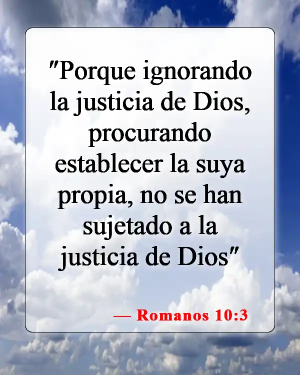 Versículos bíblicos sobre la justicia de Dios (Romanos 10:3)