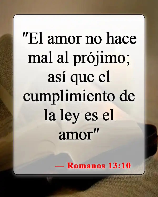 Versículos de la Biblia sobre el amor y el matrimonio (Romanos 13:10)