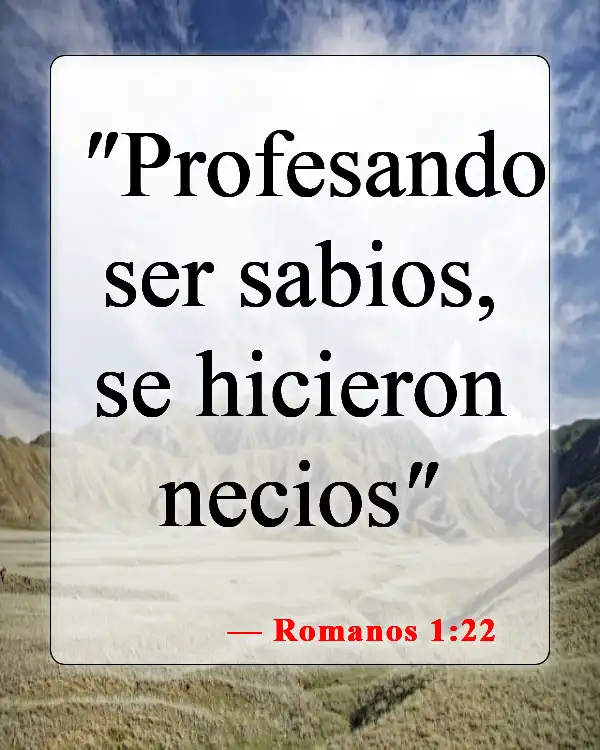 Versículos de la Biblia sobre la idolatría (Romanos 1:22)