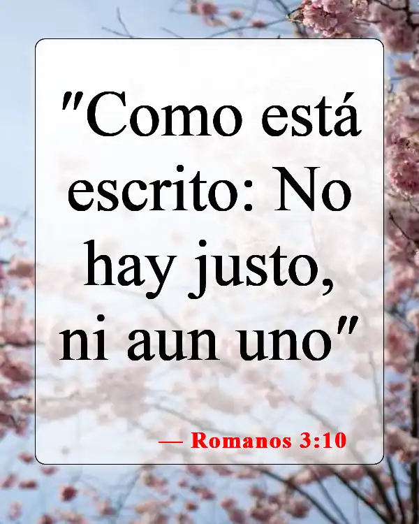 Versículos de la Biblia sobre que nadie es perfecto (Romanos 3:10)