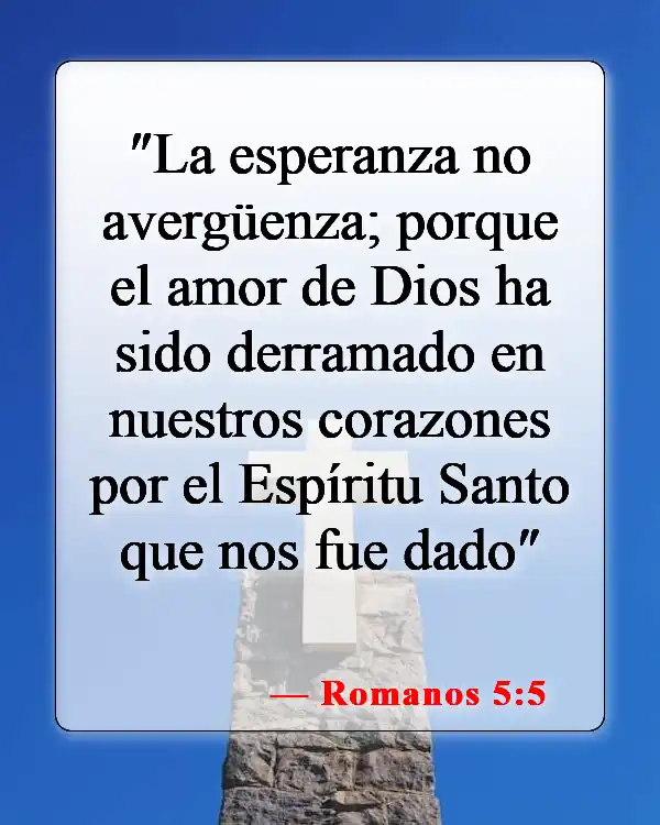 Versículos de la Biblia sobre fe, amor, gracia (Romanos 5:5)