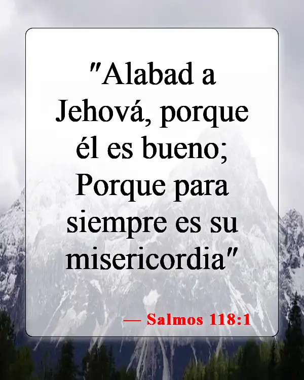 Versículos bíblicos sobre la Divina Misericordia (Salmos 118:1)