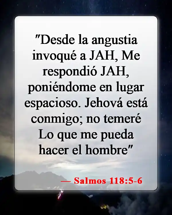 Versículos bíblicos sobre la depresión (Salmos 118:5-6)