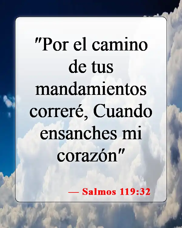 Versículos bíblicos sobre orar y leer la Biblia (Salmos 119:32)