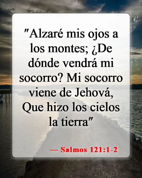 Versículos de la Biblia sobre cómo superar el estrés (Salmos 121:1-2)