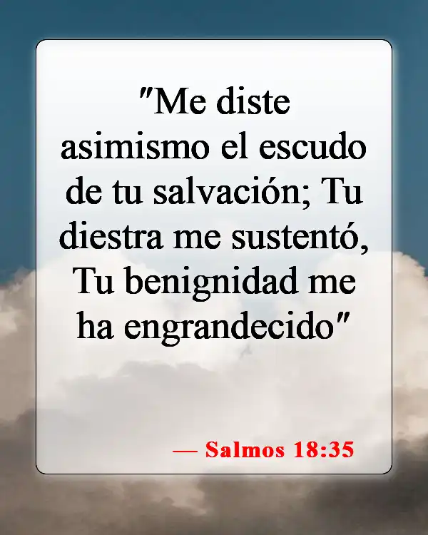 Versículos de la Biblia sobre la victoria en Cristo (Salmos 18:35)