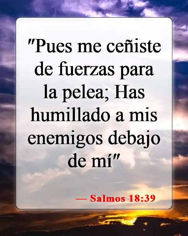 Versículos de la Biblia sobre la armadura de Dios (Salmos 18:39)