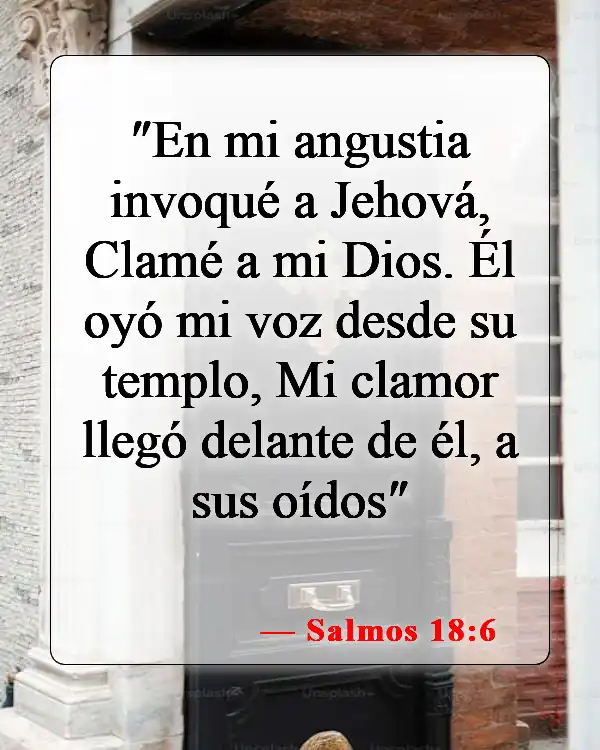 Versículos de la Biblia sobre pedir ayuda (Salmos 18:6)