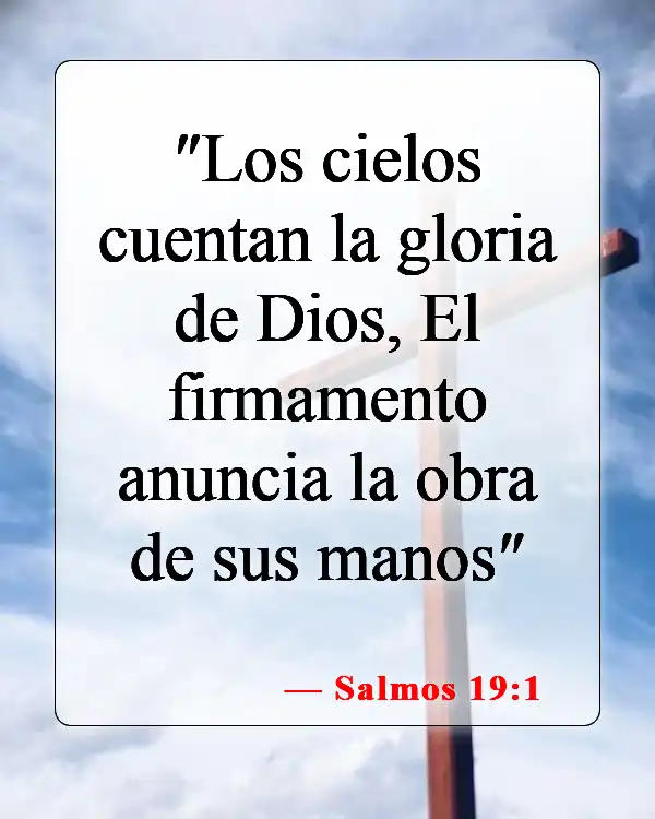 Versículos de la Biblia sobre la gloria de Dios (Salmos 19:1)