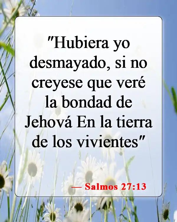 Versículos de la Biblia sobre cómo lidiar con la muerte (Salmos 27:13)