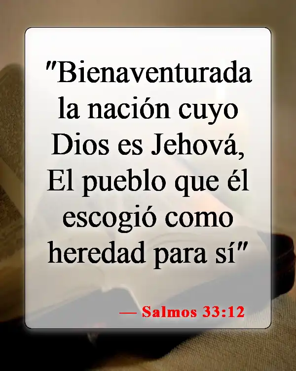 Versículos bíblicos sobre la elección y la predestinación (Salmos 33:12)