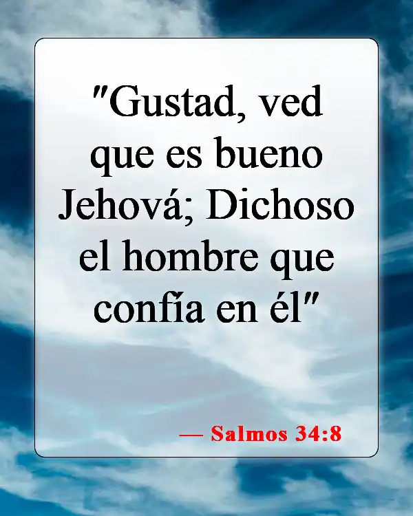 Versículos bíblicos sobre la vida y la piedad (Salmos 34:8)