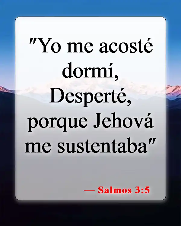 Versículos de la Biblia sobre la confianza en Dios (Salmos 3:5)