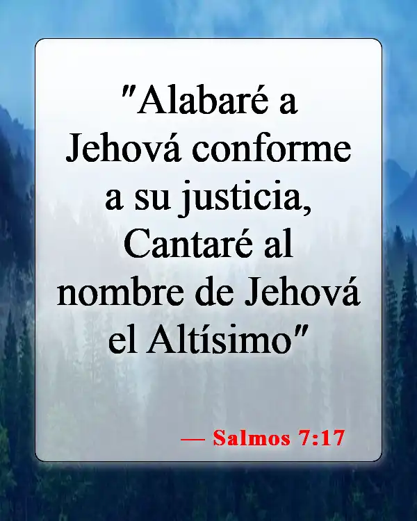 Versículos de la Biblia sobre Exaltar el Nombre de Jesús (Salmos 7:17)