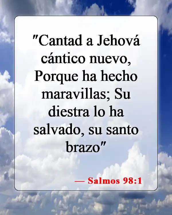 Versículos de la Biblia sobre la mano derecha de Dios (Salmos 98:1)