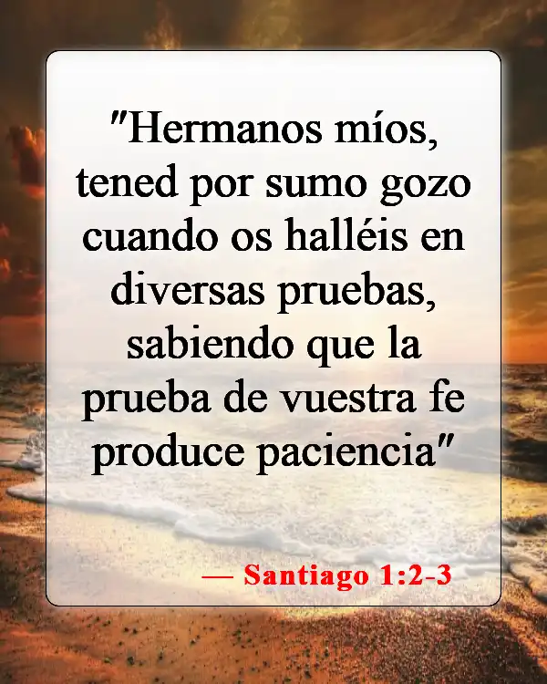 Versículos de la Biblia sobre la mala suerte (Santiago 1:2-3)