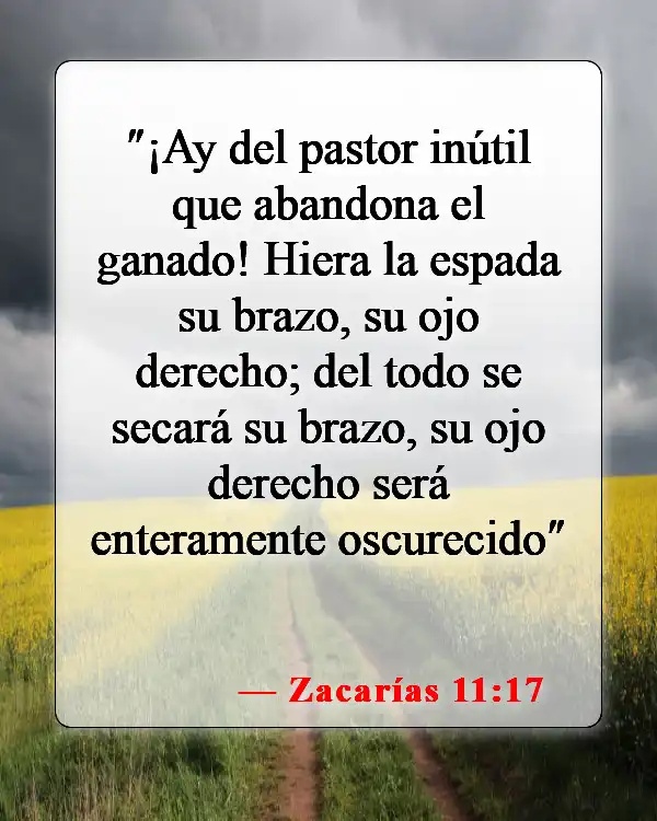 Versículos bíblicos sobre líderes espirituales (Zacarías 11:17)