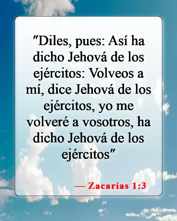 Versículos de la Biblia sobre el compromiso con Dios (Zacarías 1:3)