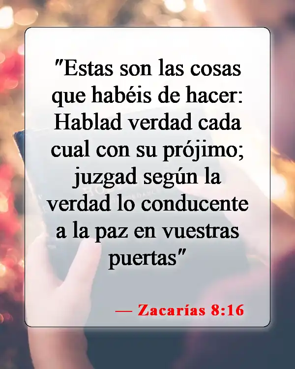 Versículos de la Biblia sobre la paz con Dios (Zacarías 8:16)