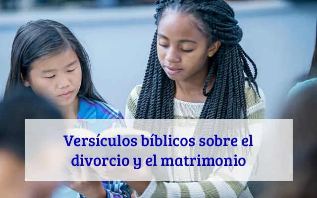 Versículos bíblicos sobre el divorcio y el matrimonio