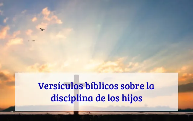 Versículos bíblicos sobre la disciplina de los hijos