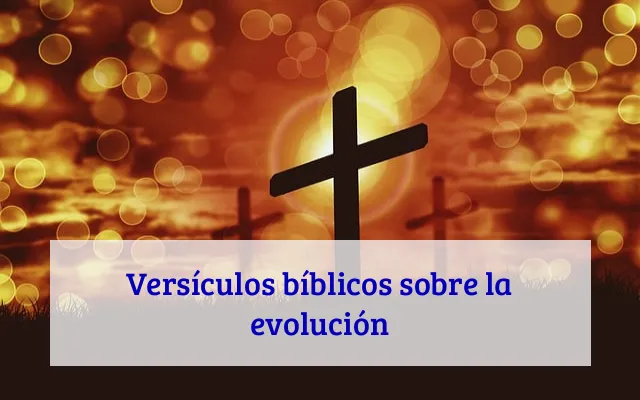 Versículos bíblicos sobre la evolución