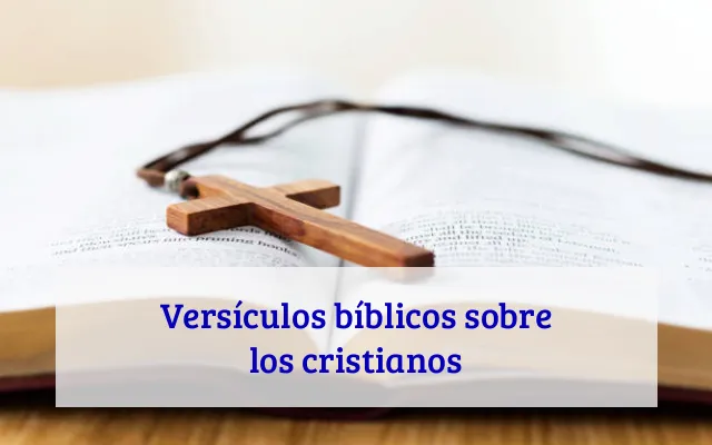 Versículos bíblicos sobre los cristianos