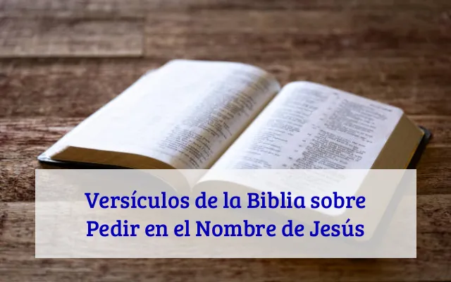 Versículos de la Biblia sobre Pedir en el Nombre de Jesús