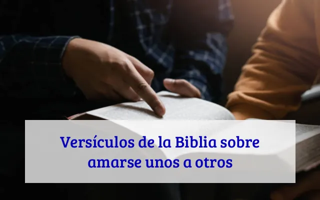 Versículos de la Biblia sobre amarse unos a otros