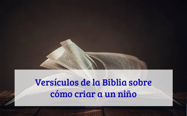 Versículos de la Biblia sobre cómo criar a un niño