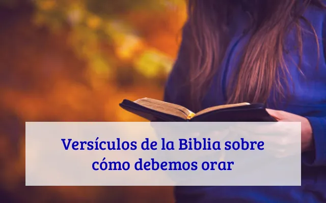 Versículos de la Biblia sobre cómo debemos orar