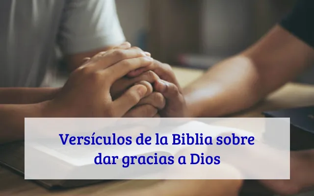 Versículos de la Biblia sobre dar gracias a Dios