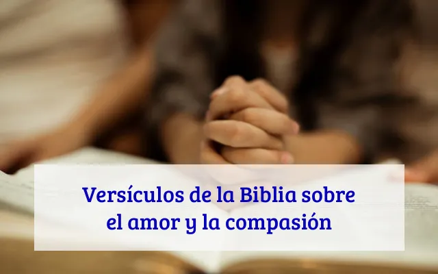 Versículos de la Biblia sobre el amor y la compasión