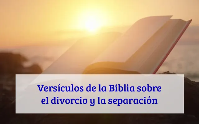 Versículos de la Biblia sobre el divorcio y la separación