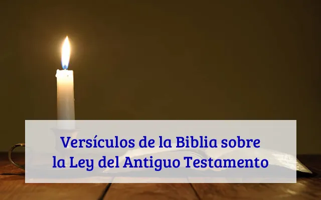 Versículos de la Biblia sobre la Ley del Antiguo Testamento