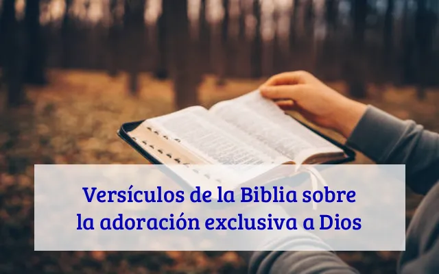 Versículos de la Biblia sobre la adoración exclusiva a Dios