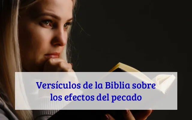 Versículos de la Biblia sobre los efectos del pecado