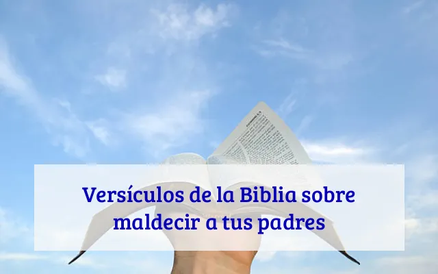 Versículos de la Biblia sobre maldecir a tus padres