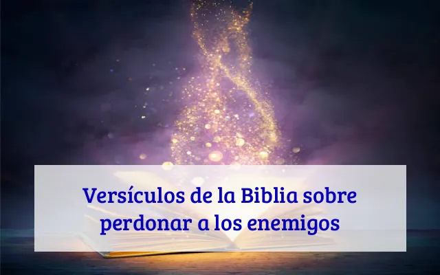 Versículos de la Biblia sobre perdonar a los enemigos