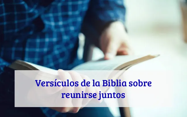 Versículos de la Biblia sobre reunirse juntos