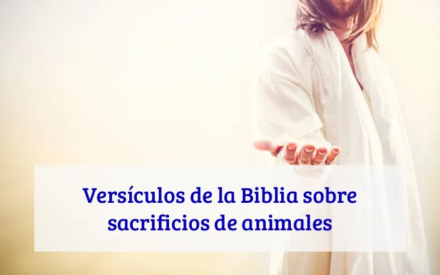 Versículos de la Biblia sobre sacrificios de animales