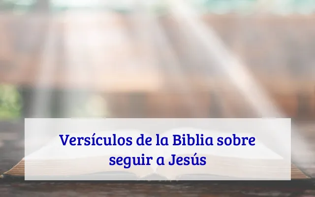 Versículos de la Biblia sobre seguir a Jesús