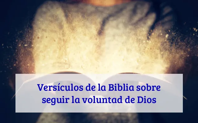 Versículos de la Biblia sobre seguir la voluntad de Dios